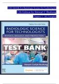 Test bank for radiologic science for technologists 12th edition by bushong