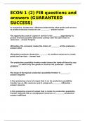 ECON 1 &lpar;2&rpar; FIB questions and answers &lpar;GUARANTEED SUCCESS&rpar;&period;
