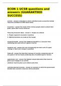 ECON 1 UCSB questions and answers &lpar;GUARANTEED SUCCESS&rpar;&period;