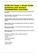 ECON 261 Exam 1 Study Guide questions and answers &lpar;GUARANTEED SUCCESS&rpar;&period;