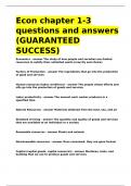 Econ chapter 1-3 questions and answers &lpar;GUARANTEED SUCCESS&rpar;&period;