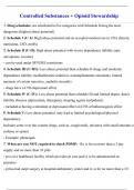 controlled substances exam questions and answers2025&sol;2026