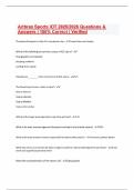 Arthrex Sports IOT 2025&sol;2026 Questions & Answers &vert; 100&percnt; Correct &vert; Verified