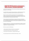 ASAP ED 500 Questions & Answers &vert; 100&percnt; Correct &vert; Verified 2025&sol;2026