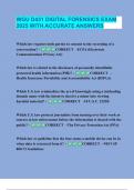 WGU D431 DIGITAL FORENSICS EXAM 2025 WITH ACCURATE ANSWERS