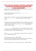 CH&period; 6&colon; skin care products&comma; chemistry&comma; ingredients and selection &lpar;fundamentals&rpar; questions with correct answers 2025