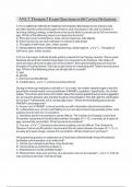 ANCC Domain 2 Exam Questions with Correct Solutions&period;