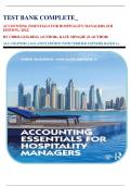 TEST BANK COMPLETE&lowbar;  ACCOUNTING ESSENTIALS FOR HOSPITALITY MANAGERS 4TH EDITION&comma; &lpar;2022&rpar;   BY CHRIS GUILDING &lpar;AUTHOR&rpar;&comma; KATE MINGJIE JI &lpar;AUTHOR&rpar;  ALL CHAPTERS 1-16&vert; LATEST EDITION WITH VERIFIED ANSWERS&vert; RATED A&plus;