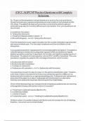 ANCC AGPCNP Practice Questions with Complete Solutions&period;
