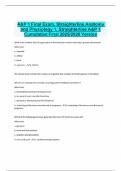 A&P 1 Final Exam&comma; Straighterline Anatomy and Physiology 1&comma; Straighterline A&P 1 Cumulative Final 2025&sol;2026 Version