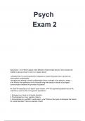 Psych Exam 2 2025 Questions with Verified Answers Rated A&plus;&period;