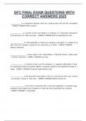 GFC FINAL EXAM QUESTIONS WITH CORRECT ANSWERS 2025