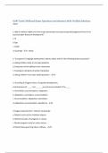 OSAT Early Childhood Exam Questions and Answers With Verified Solutions 2025
