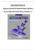 SOLUTION MANUAL Horngren's Accounting, The Managerial Chapters, 14th Edition By Tracie Miller-Nobles Brenda Mattison, All Chapters 1 - 9