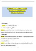 Hartman's CNA Chapter 1-5 Exam &lpar;Latest 2025 &sol; 2026 Update&rpar; Questions and Verified Answers &vert; 100&percnt; Correct &vert; Grade A&plus;