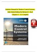 Solution Manual for Modern Control Systems 14th Global Ed Dorf & Bishop ISBN 9781292422374 A&plus; 2026