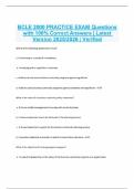 BCLE 2000 PRACTICE EXAM Questions with 100&percnt; Correct Answers &vert; Latest Version 2025&sol;2026 &vert; Verified