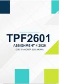 TPF2601 Assignment 4 PORTFOLIO  2026 - Due 29 August 2026
