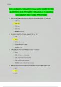 PSY 130 EXAM 2 UPDATED EXAM WITH MOST TESTED QUESTIONS AND ANSWERS &vert; GRADED A&plus; &vert; ASSURED SUCCESS WITH DETAILED RATIONALES