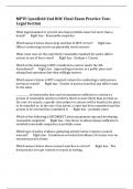 MPTC Lynnfield 2nd ROC Final Exam Practice Test- Legal Section