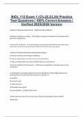 BIOL 112 Exam 1 &lpar;Ch&period;22&comma;23&comma;24&rpar; Practice Test Questions &vert; 100&percnt; Correct Answers &vert; Verified 2025&sol;2026 Version