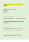 aaa drivers ed final l Written Exam &vert; Questions &  Answers