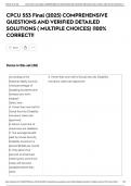 CPCU 553 Final &lpar;2025&rpar; COMPREHENSIVE QUESTIONS AND VERIFIED DETAILED SOLUTIONS &lpar; MULTIPLE CHOICES&rpar; &vert;100&percnt; CORRECT&excl;&excl;