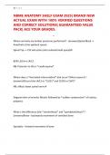 NBME ANATOMY SHELF EXAM 2025&vert; BRAND NEW ACTUAL EXAM WITH 100&percnt; VERIFIED QUESTIONS AND CORRECT SOLUTIONS&vert; GUARANTEED VALUE PACK&vert; ACE YOUR GRADES&period;