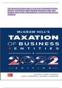 TEST BANK FOR MCGRAW HILL&rsquo;S TAXATION OF BUSINESS ENTITIES  EDITION&comma; 13TH EDITION&comma; BRIAN SPILKER&comma; BENJAMIN AYERS&comma; JOHN BARRICK&comma; TROY LEWIS&comma; JOHN ROBINSON&comma; CONNIE WEAVER&comma; RONALD WORSHAM