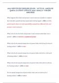2025 KENTUCKY BOILER EXAM &sol; ACTUAL 100EXAM Qs&As&vert;LATEST UPDATE 2025&sol;2026&vert;A&plus; GRADE ASSURED