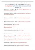 2025&sol;2026 INDIANA QMA STATE EXAM 2025&sol;350&plus; EXAM QS &AS&sol; UPDATED SPRING 2025&vert;ALREADY GRADED A&plus;