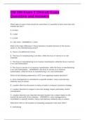 OM 300 Exam 2 Chilcutt Exam Questions and Answers