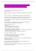 Pharmacology &lpar;HSC 343&rpar; Final Exam Questions with Verified Answers