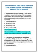 2026 LATEST UPDATED smog check inspector exam &vert; COMPREHENSIVE TEST BANK WITH ANSWERS AND RATIONALES&period; GUARANTEED EXAM EXCELLENCE