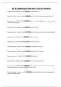 MT-BC EXAM 2 QUESTIONS WITH VERIFIED ANSWERS&period;