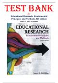 Test Bank for Educational Research&colon; Fundamentals&comma; Principles&comma; and Methods 8th Edition by James H McMillan