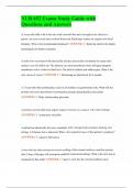 NUR 652 Exams Study Guide with Questions and Answers