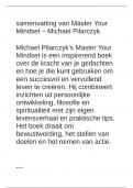 Master Your Mindset - Samenvatting&comma; voor mensen die geen zin in lezen hebben&excl;