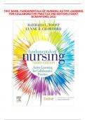 TEST BANK- FUNDAMENTALS OF NURSING&colon; ACTIVE LEARNING FOR COLLABORATIVE PRACTICE 3RD EDITION &lpar;YOOST &CRAWFORD&comma; 2022&rpar;