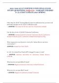2025&sol;2026 ALAT CERTIFICATION FINAL EXAM STUDY QUESTIONS&vert;200Qs &As &vert;ALREADY GRADED A&plus;&vert;LATEST UPDATE 2025 SPRING