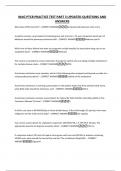 WAG PTCB PRACTICE TEST PART 3 UPDATED QUESTIONS AND ANSWERS
