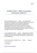 SCMN Exam 1 With Complete Solutions &lpar;2025&rpar;&excl;&excl;