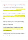 2025 UHC CERTIFICATIONS EXAM PREP&vert;ACTUAL 94 Qs &As WITH RATIONALES&vert;VERIFIED&vert;A&plus; GRADE GUARANTEE