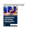 Fundamental Orthopedic Management for the Physical Therapist Assistant&comma; 5th Edition &ndash; Manske &ndash; Test Bank