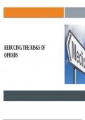 NR 605 Week 7 Assignment&semi; REDUCING THE RISKS OF OPIOIDS