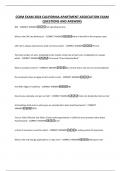 CCRM EXAM 2024 CALIFORNIA APARTMENT ASSOCIATION EXAM QUESTIONS AND