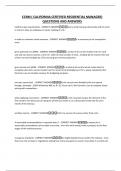 CCRM &lpar; CALIFORNIA CERTIFIED RESIDENTIAL MANAGER&rpar; QUESTIONS AND ANSWERS