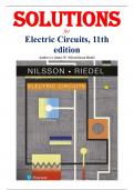 Solutions for Electric Circuits&comma; 11th edition by Nilsson
