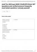 JAMF Pro 100 Exam 2025&vert; COMPLETE EXAM SET &lpar;questions and verified answers&rpar; frequently most tested questions &vert; already passed&excl;&excl;