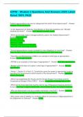 CDFM - Module 3 Questions And Answers 2025 Latest Rated 100&percnt; PASS
